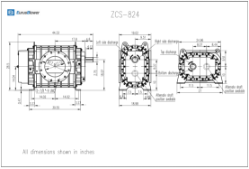 Eurus ZCS824 Vacuum Truck Blower Drop-In Replacement for Roots 824RCS (Coming Soon) - TRZCS824