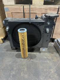 Ledwell 30-60 GPM Heavy-Duty Electric Fan and Hydraulic Box Oil Coolers ledwell vacuum tank truck hydraulic cooler heavy duty, ledwell feed truck transport hydraulic cooler wet kit, ledwell hydraulic fan cooler only or box fan cooler w 8ga reservoir tank 30-60 gpm, oilfield drilling rig ledwell hydraulic oil fan box cooler for sale, ledwell tank truck for sale, ledwell heavy duty hydraulic oil fan box cooler