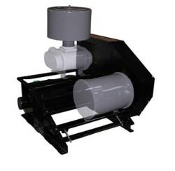 Solberg BBF PD Blower Mount Frames with Integrated Discharge Silencer solberg bbf integrated discharge silencer frames for pd blowers roots pneumatic conveying systems waste water aeration blowers material handling systems